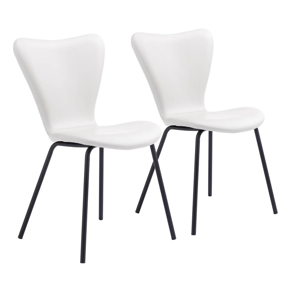 Zuo Torlo Dining Chair (Set of 2) White