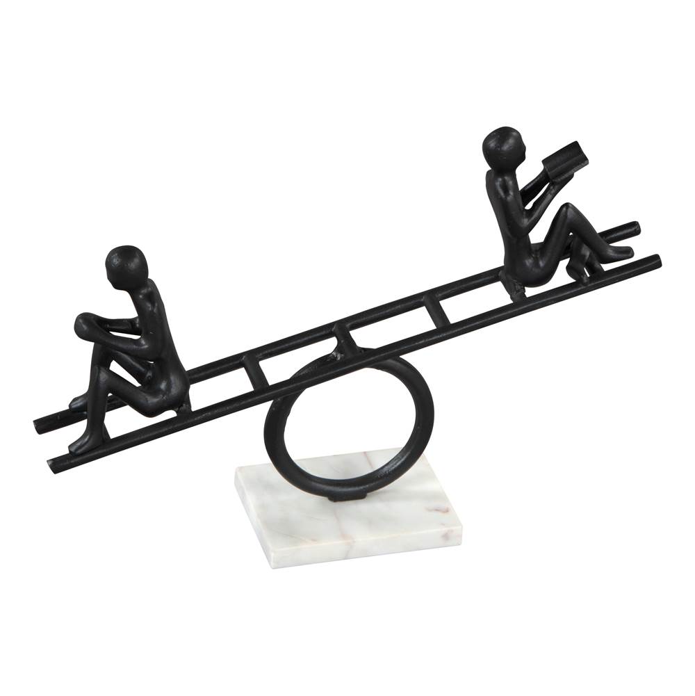 Zuo Teeter Table Art Black and White
